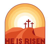 He Is Risen Sunset Jesus Christian T-Shirt