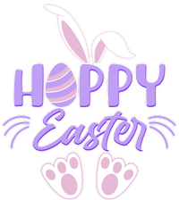 Cute Hoppy Happy Easter Bunny  Women's T-Shirt