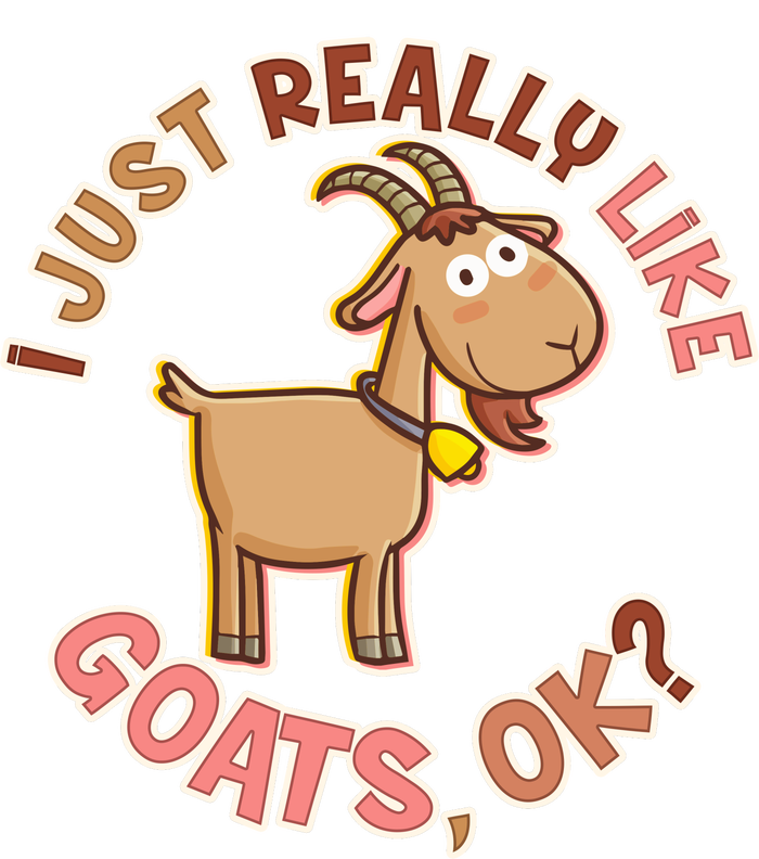 I Just Really Like Goats Ok? Women's V-Neck T-Shirt