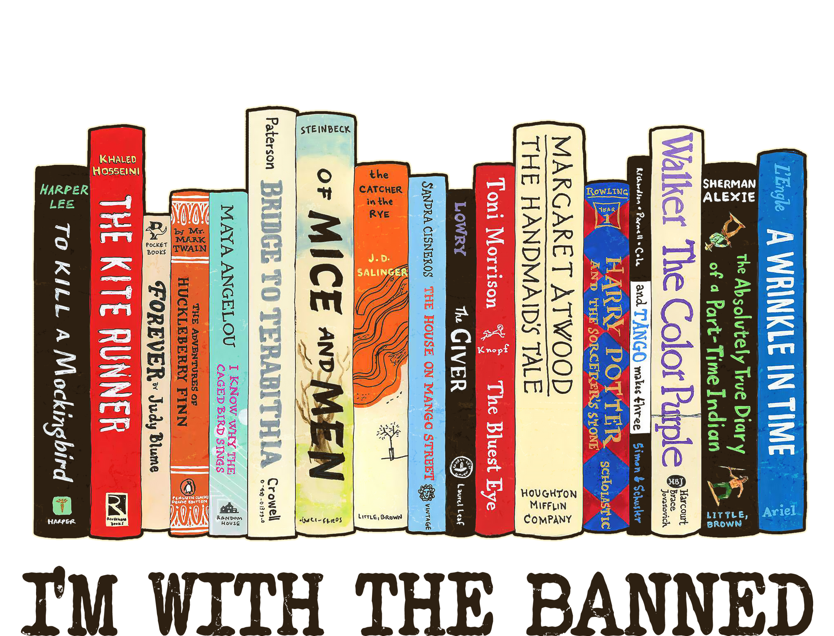 I'm With The Banned Read Banned Books Long Sleeve Shirt