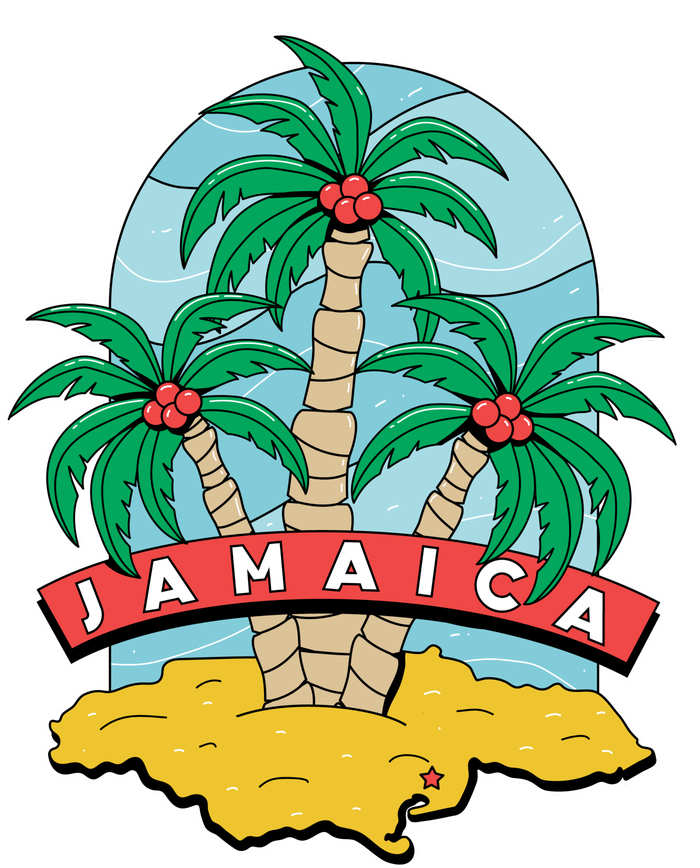 Jamaica Beach V-Neck T-Shirt