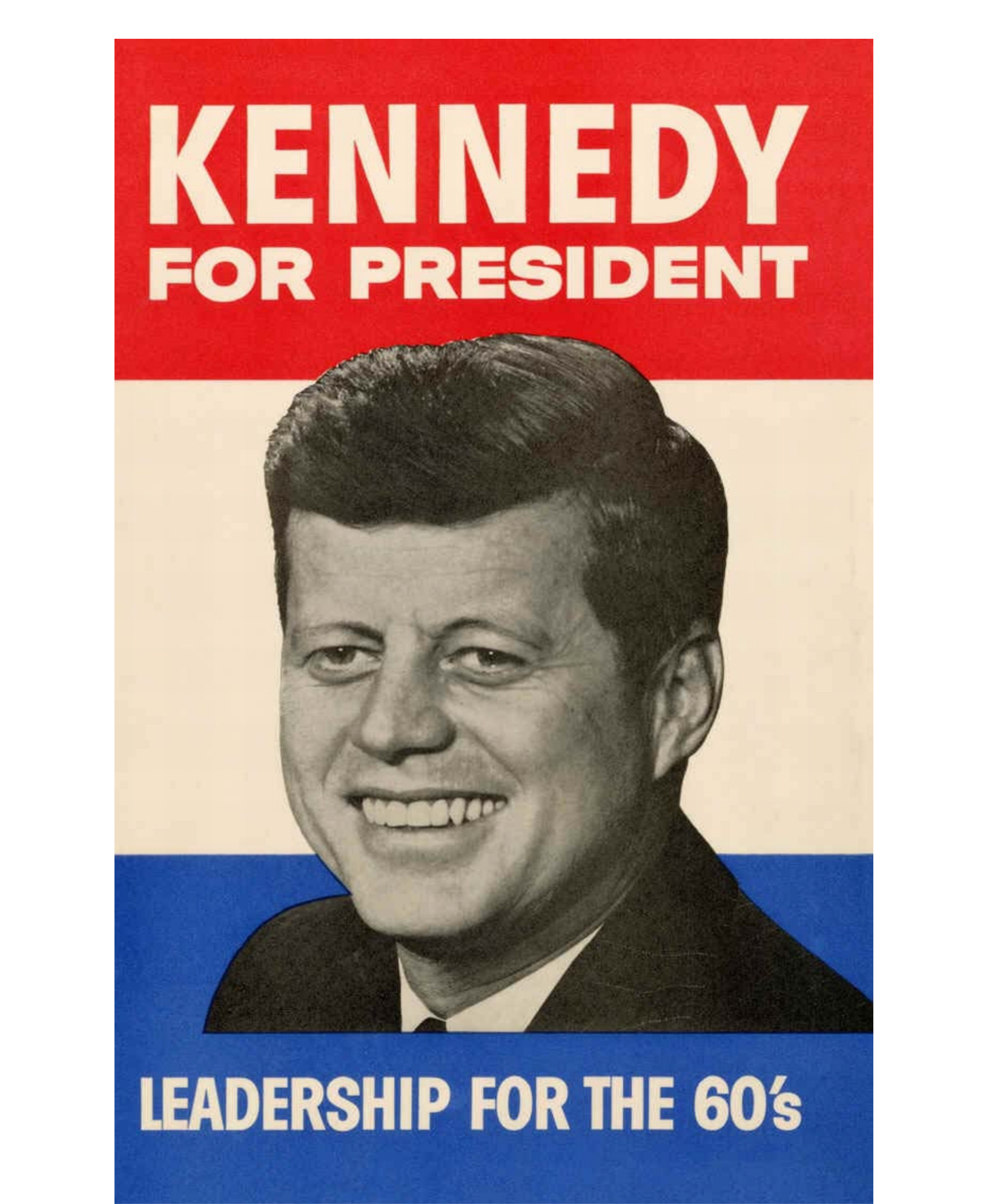 John F. Kennedy 1960 Campaign Poster Button