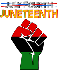 Juneteenth June 19th Traditional Colors Kids Colorblock Raglan Jersey