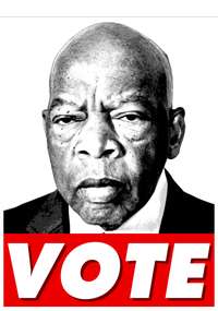 John Lewis Tribute Vote Poster Trucker Hat