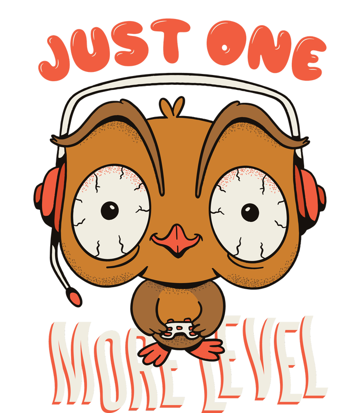 Just One More Level Owl Tall T-Shirt