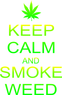 Keep Calm And Smoke Weed Trucker Hat