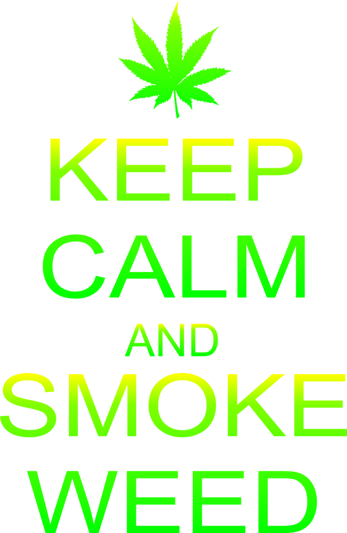 Keep Calm And Smoke Weed Trucker Hat