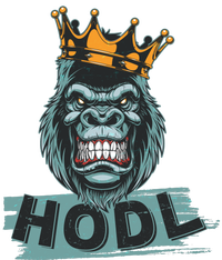 King Gorilla Apes HODL Wall Street Stock Market Premium Hoodie