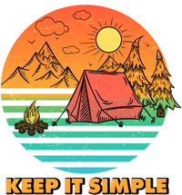 Camping Keep It Simple Baseball Sleeve Shirt