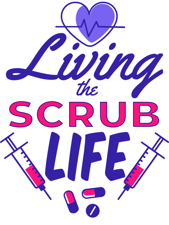 Living The Scrub Life Nurse Trucker Hat