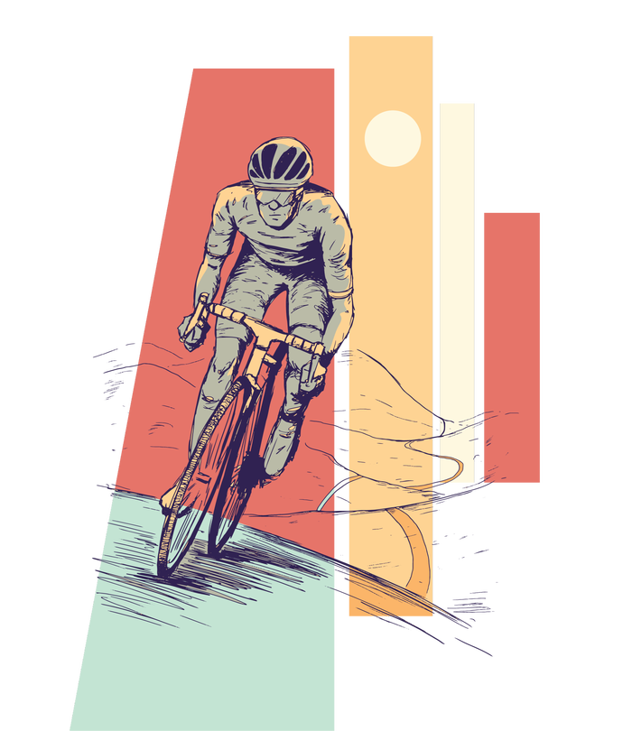 Male Cyclist T-Shirt