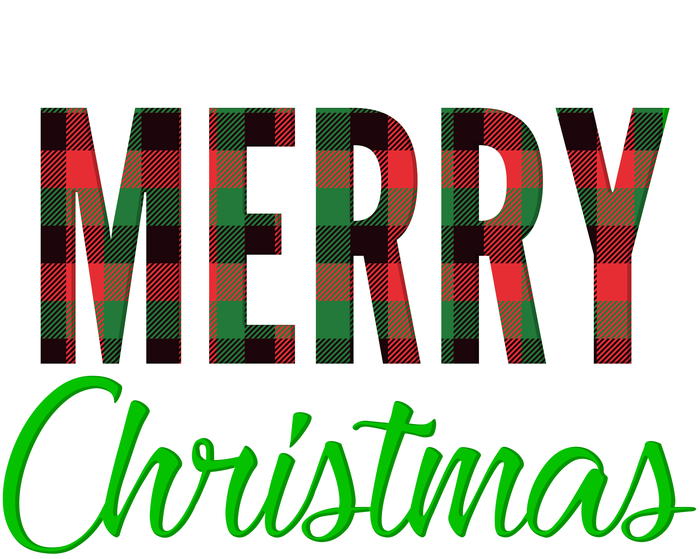 Merry Christmas Plaid Premium Hoodie