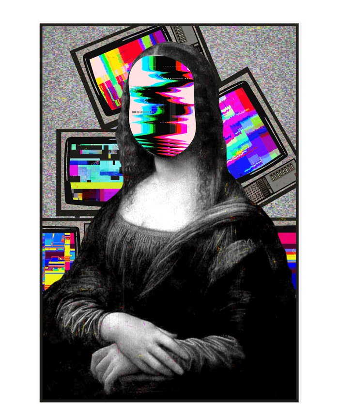 Mona Lisa Glitch T-Shirt