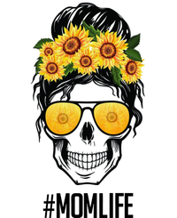 Mom Life Sunflower Skull Hoodie