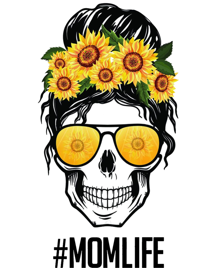 Mom Life Sunflower Skull Hoodie