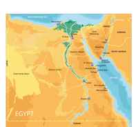 Map of Egypt Trucker Hat