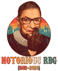 Notorious RBG 1933-2020 Ruth Bader Ginsburg Tribute Ceramic Tree Ornament