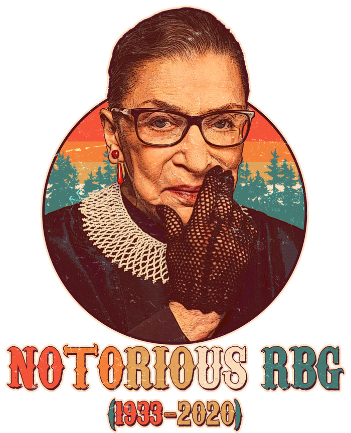 Notorious RBG 1933-2020 Ruth Bader Ginsburg Tribute Ceramic Tree Ornament