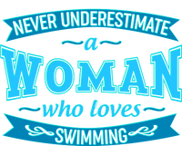 Never Underestimate A Woman Who Loves Swimming Kids Colorblock Raglan Jersey