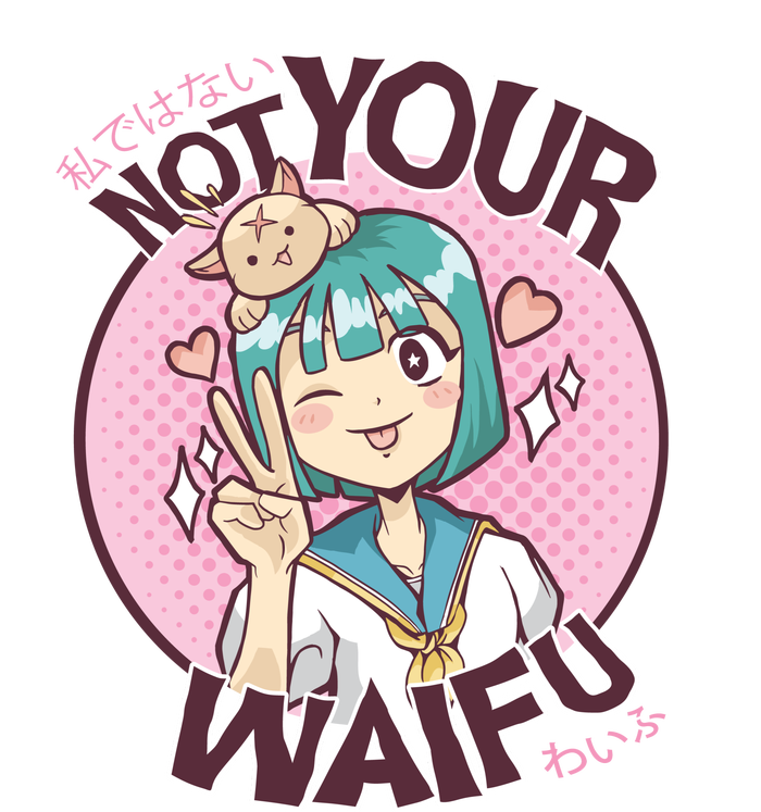 Not Your Waifu Anime Doggie Tank