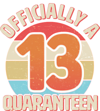 Officially A Quaranteen 13th Birthday Baseball Sleeve Shirt