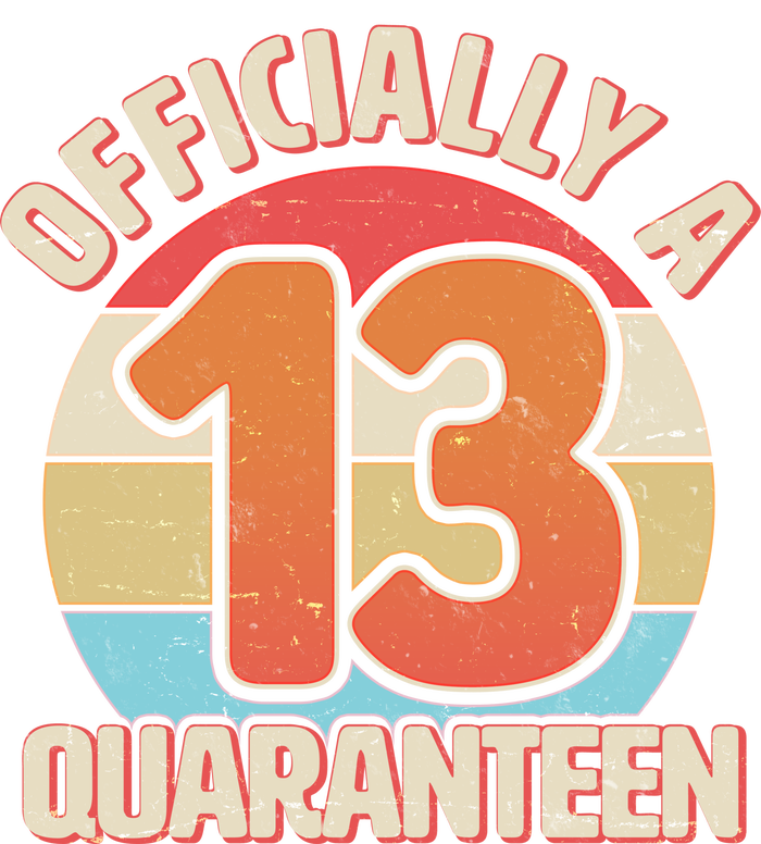 Officially A Quaranteen 13th Birthday Baseball Sleeve Shirt