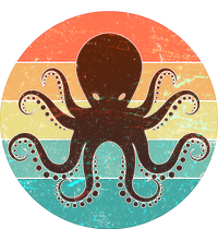 Retro Octopus Kraken  V-Neck T-Shirt