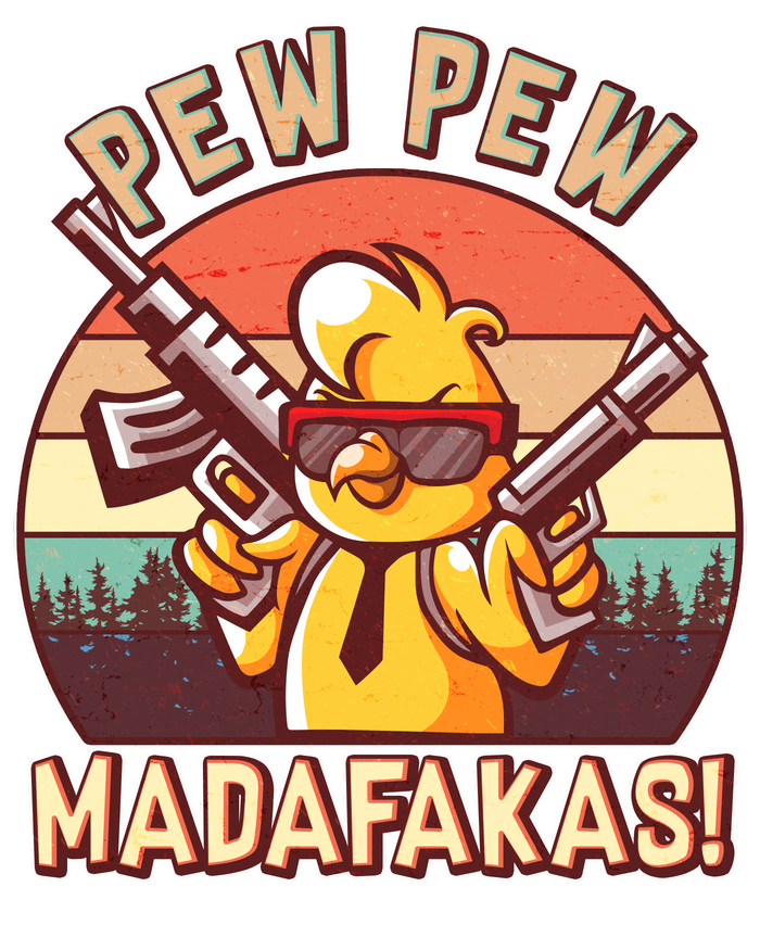 Pew Pew Madafakas Chick Chicken Raglan Sleeve Pajama Set