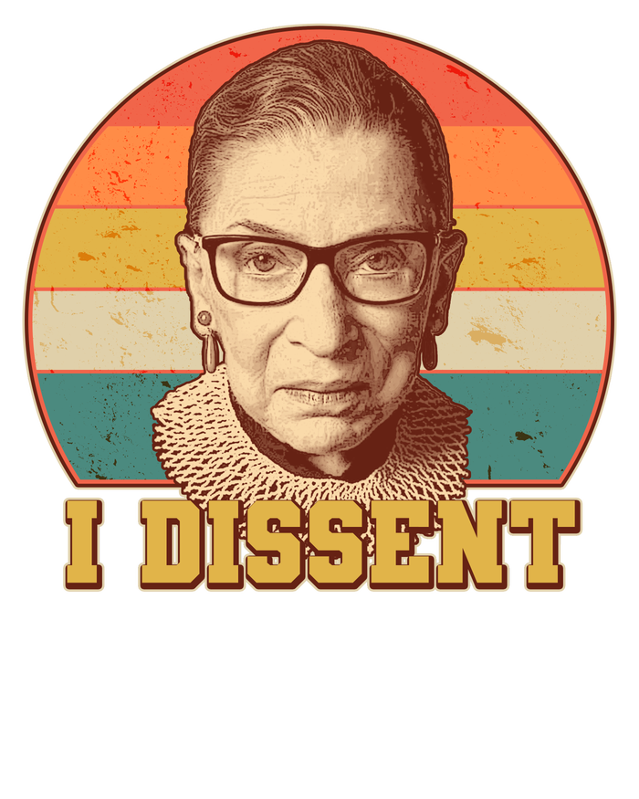 Vintage Ruth Bader Ginsburg I Dissent RBG Tribute Baseball Sleeve Shirt