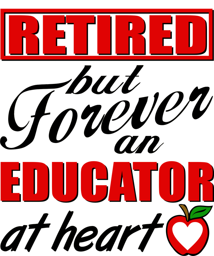 Retired But Forever An Educator At Heart Women's V-Neck T-Shirt