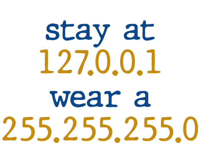 127.0.0.1 255.255.255.0 Code Stay At Home Wear A Face Mask Ceramic Tree Ornament