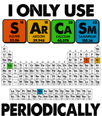 I Only Use SArCaSm Periodically Periodic Chart  Baseball Sleeve Shirt