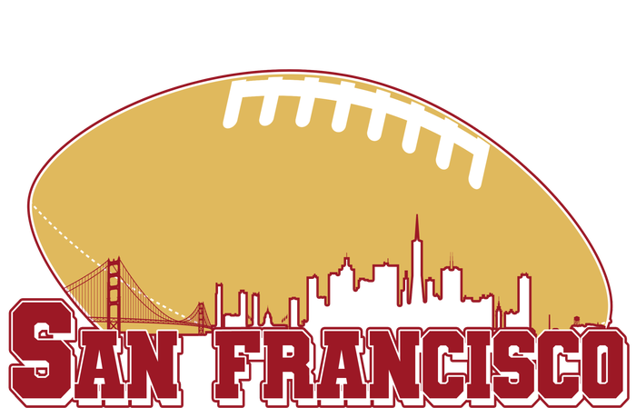 San Francisco Skyline Football Sports Fan Trucker Hat