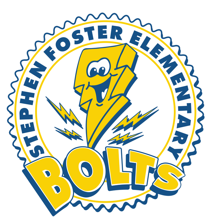 Stephen Foster Elementary Bolts Logo Raglan Sleeve Pajama Set