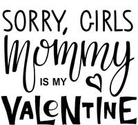 Sorry Girls Mommy Is My Valentine Kids Colorblock Raglan Jersey