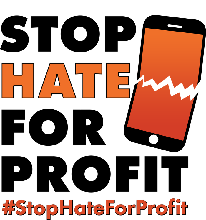 Stop Hate for Profit #StopHateForProfit Cracked Cell Phone Baby Bodysuit