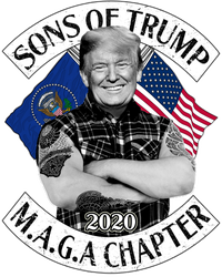 Sons of Trump 2020 MAGA Chapter Ceramic Oval Ornament