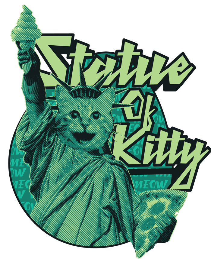 Statue Of Kitty Long Sleeve Shirt