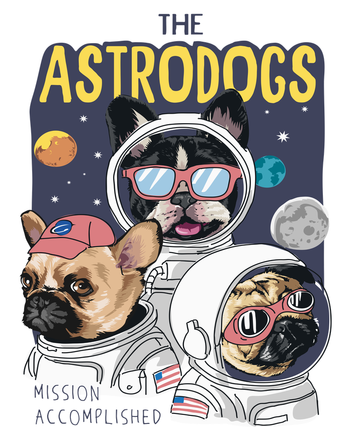 The Astrodogs Astronauts Dogs In Space Raglan Sleeve Pajama Set