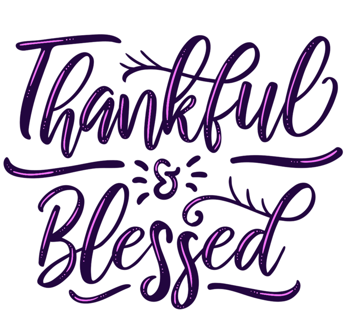 Thankful And Blessed V-Neck T-Shirt