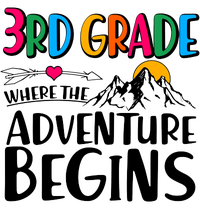 3rd Grade Where The Adventure Begins Raglan Sleeve Pajama Set