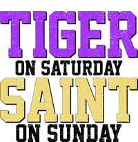 Tiger On Saturday Saint On Sunday Louisiana Football Full Zip Hoodie