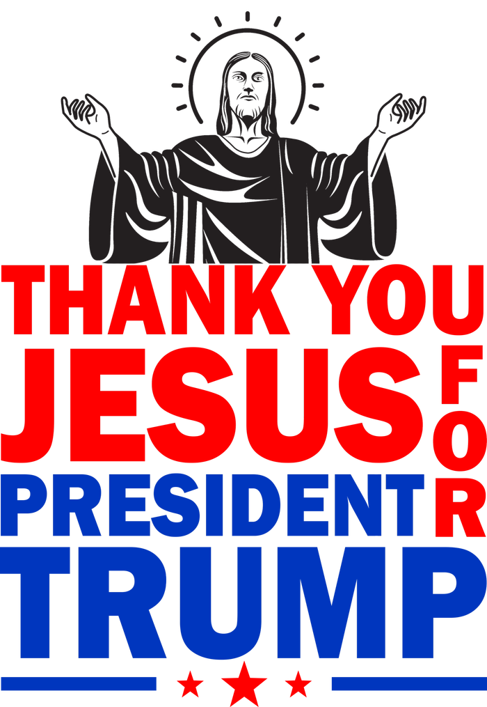 Thank You Jesus For President Trump Tall Long Sleeve T-Shirt