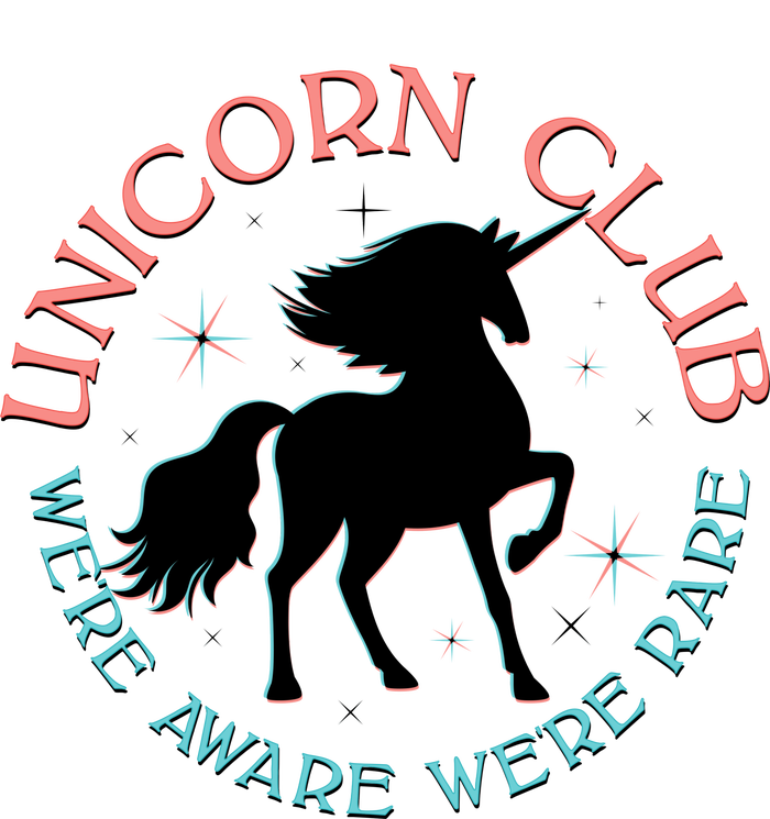 Unicorn Club We're Aware We're Rare Long Sleeve Shirt