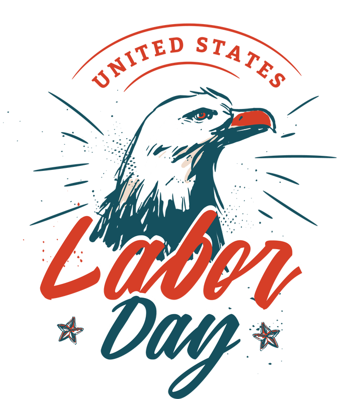 United States Labor Day Eagle Softstyle Adult Sport Polo