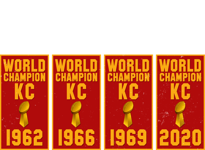 Kansas City Football World Champion Banners Raglan Sleeve Pajama Set