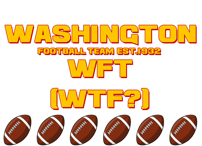 Washington Football Team Est 1932 WFT WTF? Kids Colorblock Raglan Jersey