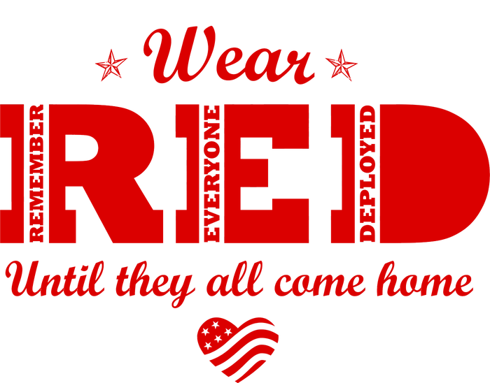 Wear Red Until They All Come Home Women's V-Neck T-Shirt