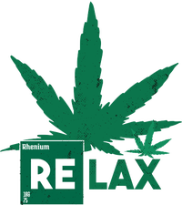 Relax Hemp Leaf Medical Marijuana T-Shirt