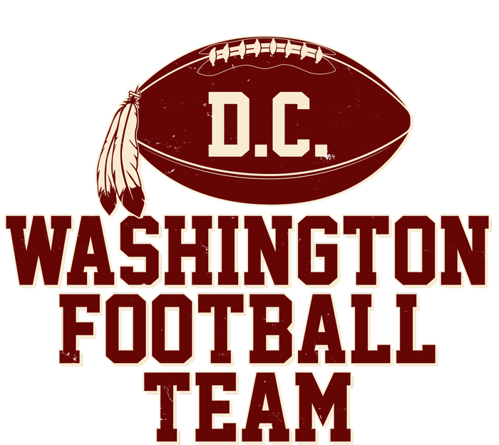 Vintage Distressed Washington DC Football Team Snapback Five-Panel Rope Hat